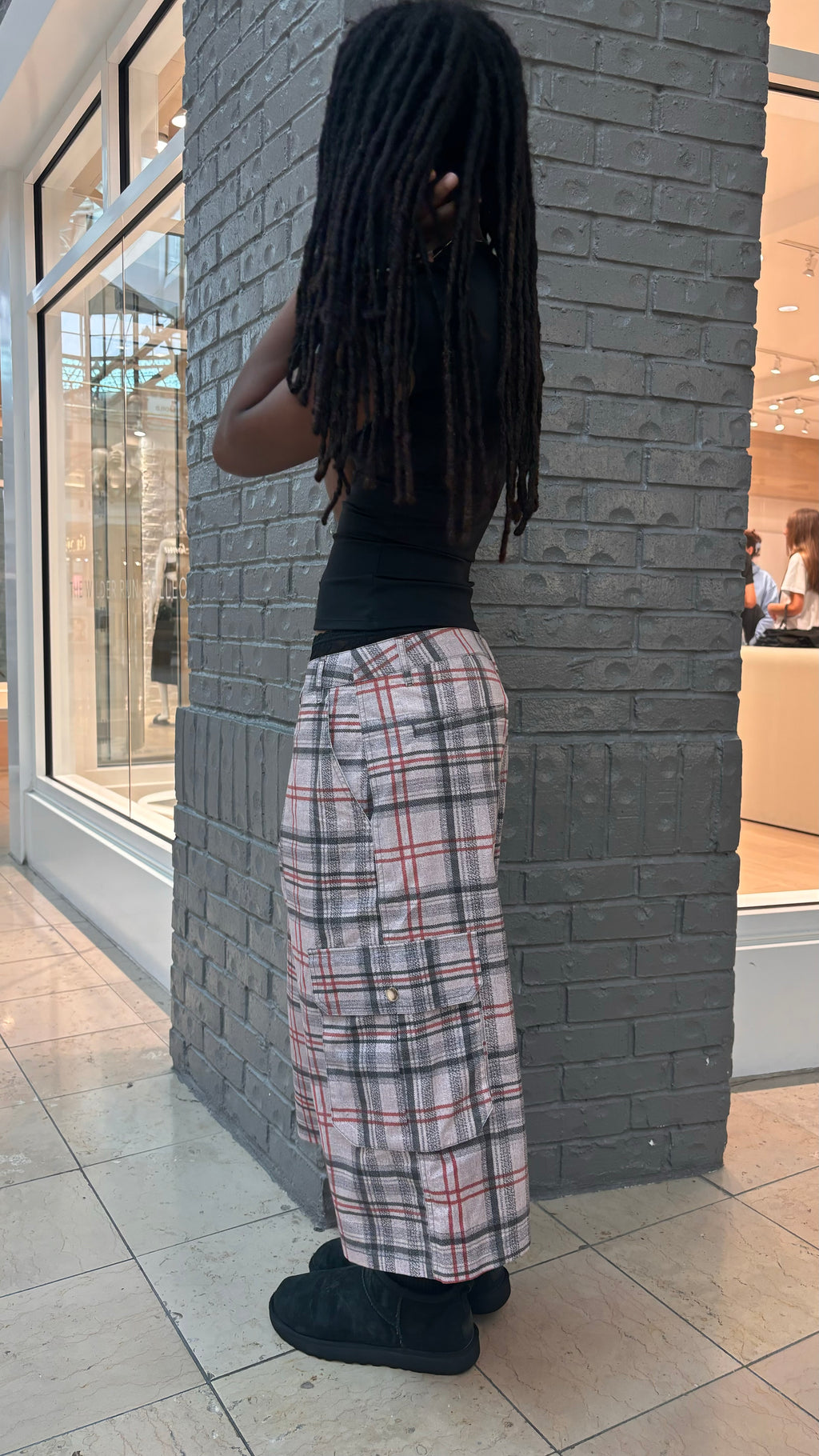 "CRIMSON" PLAID CARGOS