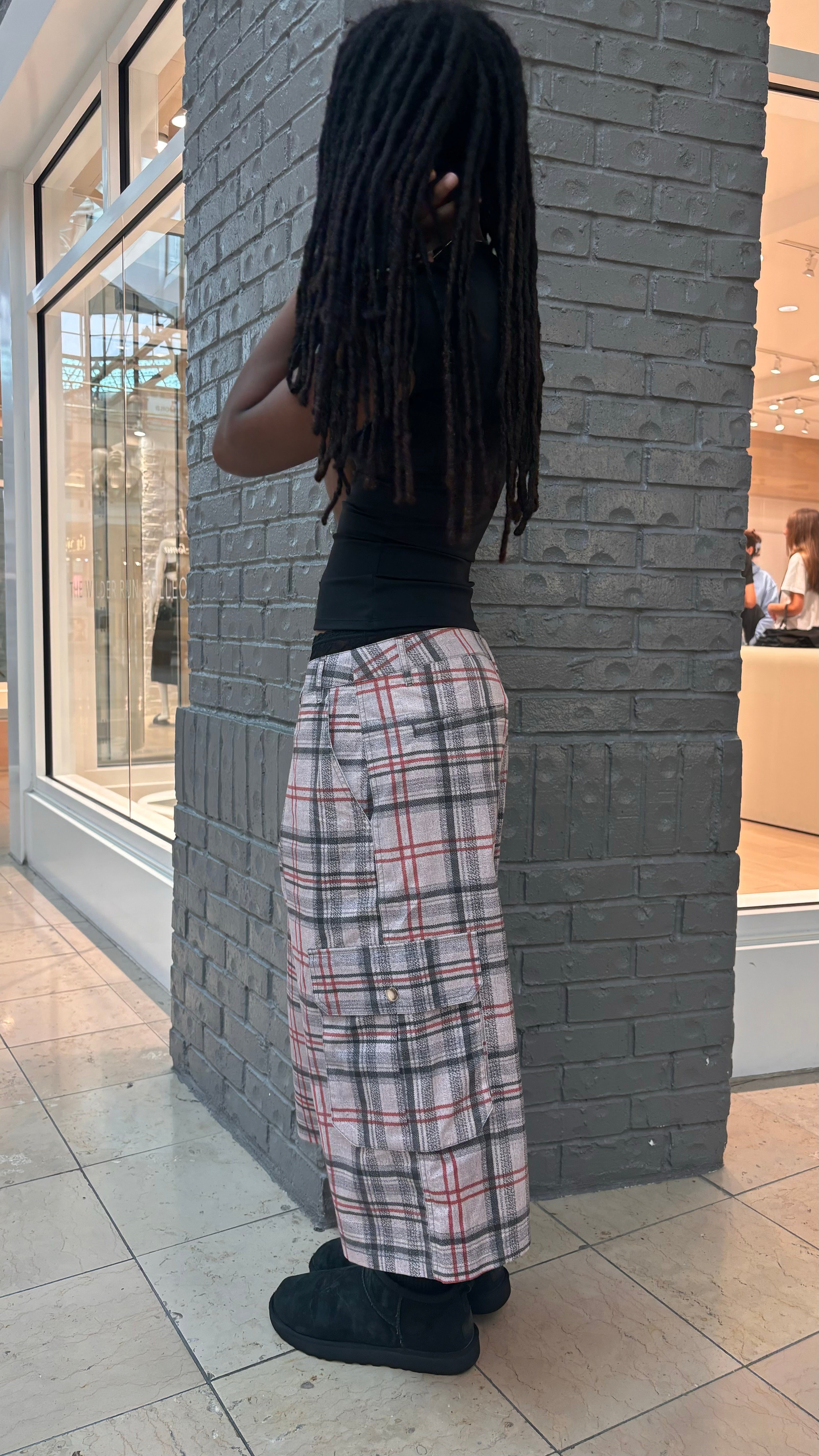 "CRIMSON" PLAID CARGOS