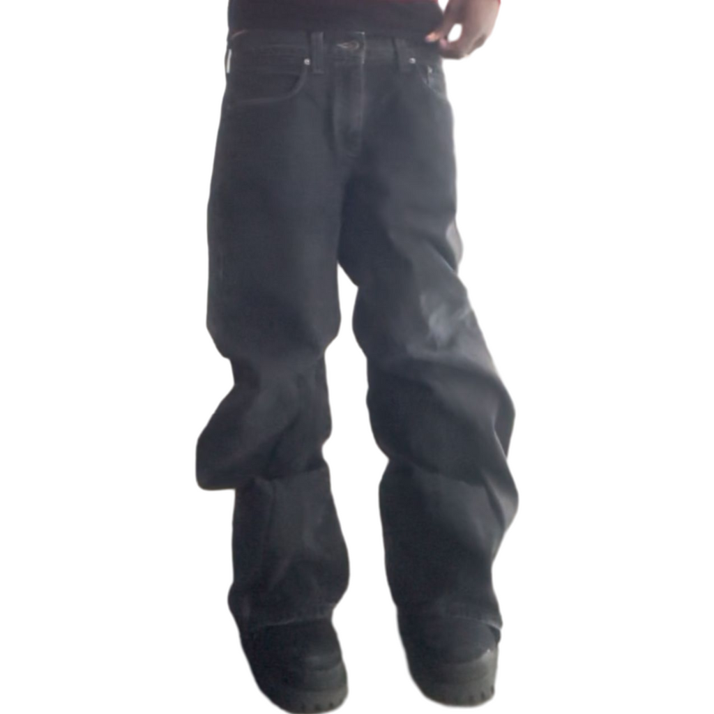 KuulGarments Upcycled Washed Black Jeans (34)